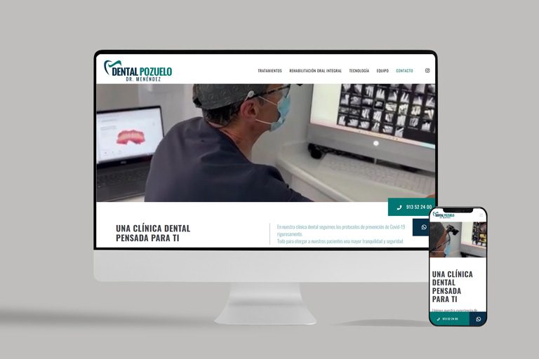 Clínica Dental Pozuelo. Una nueva página web dental en Madrid